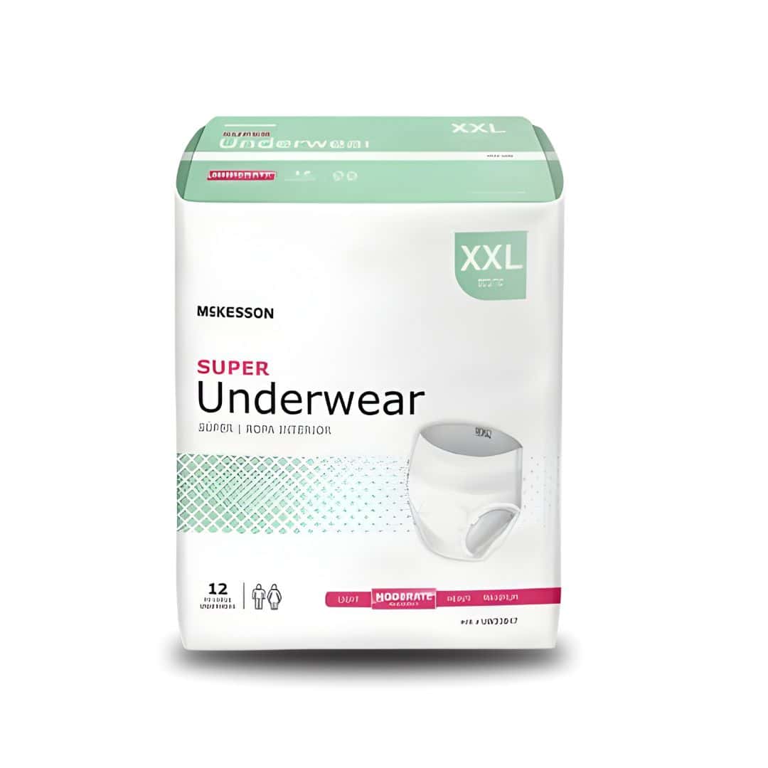 Absorbent Underwear McKesson Pull On with Tear Away Seams Adult Unisex Disposable Moderate Absorbency - Image 3