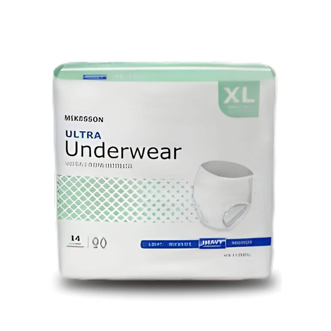 Absorbent Underwear McKesson Ultra Pull On with Tear Away Seams Adult Unisex Disposable Heavy Absorbency - Image 2