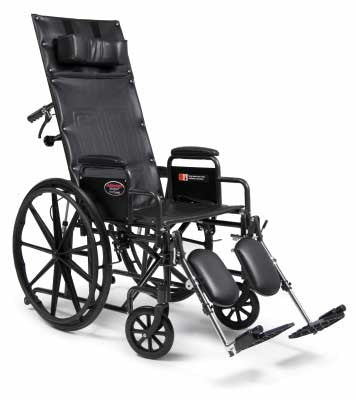 Advantage Reclining Wheelchair with Elevating Legrests - 16", 18" or 20" Seat