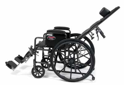 Advantage Reclining Wheelchair with Elevating Legrests - 16", 18" or 20" Seat - Image 2