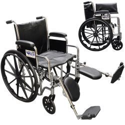 Alco Classic 300 Wheelchair, 16", 18" or 20" Width, Weight Capacity 300 lbs
