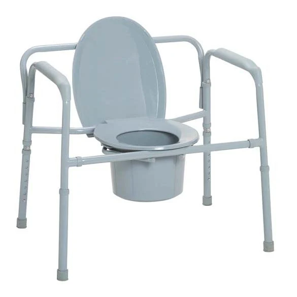 Bariatric Folding Commode, Weight Capacity 650 lbs - Image 2
