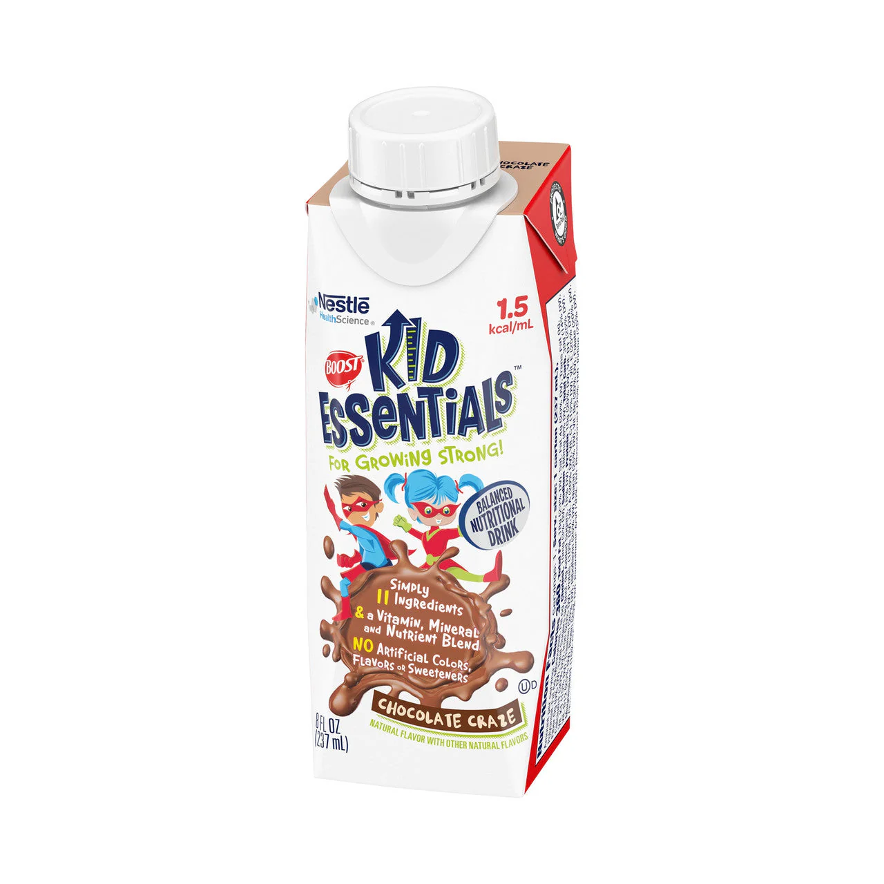 Boost® Kid Essentials™ Pediatric Oral Supplement 1.5 Chocolate Craze Flavor 8 oz. Carton - Image 2