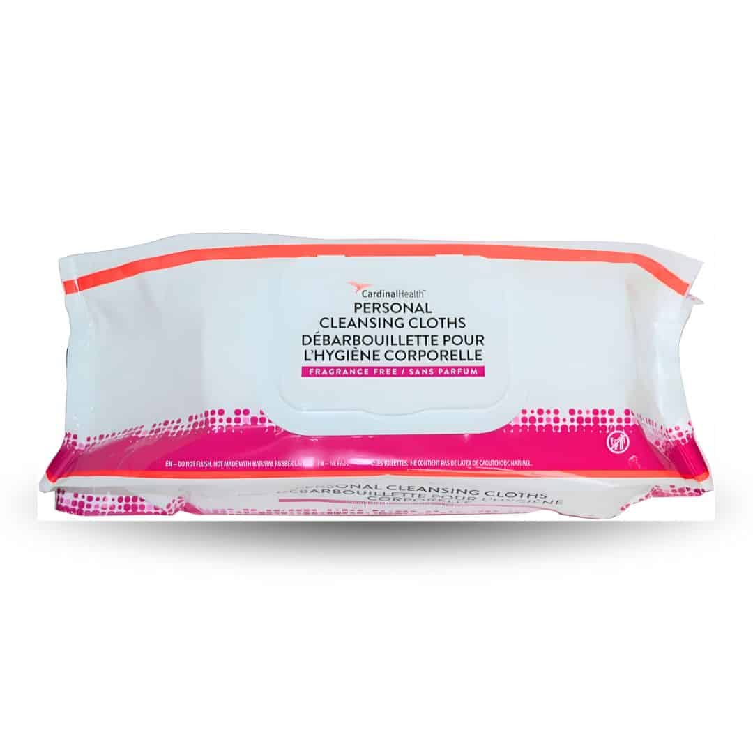 Cardinal Health Personal Cleansing Wipe 9 x 13"(Pack of 64)