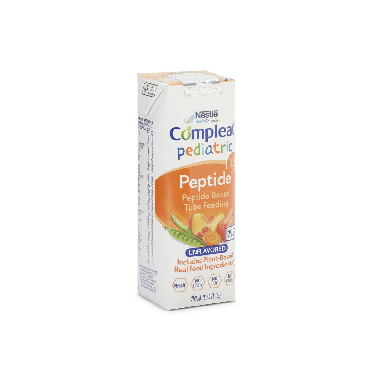 Compleat Pediatric Tube Feeding Formula Peptide 1.5 Vegetable / Fruit Medley 8.45 oz. Carton - Image 2