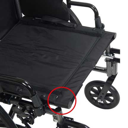 Cruiser III Light Weight Adjustable Height Wheelchair - 16", 18" & 20"W Seat - Image 5