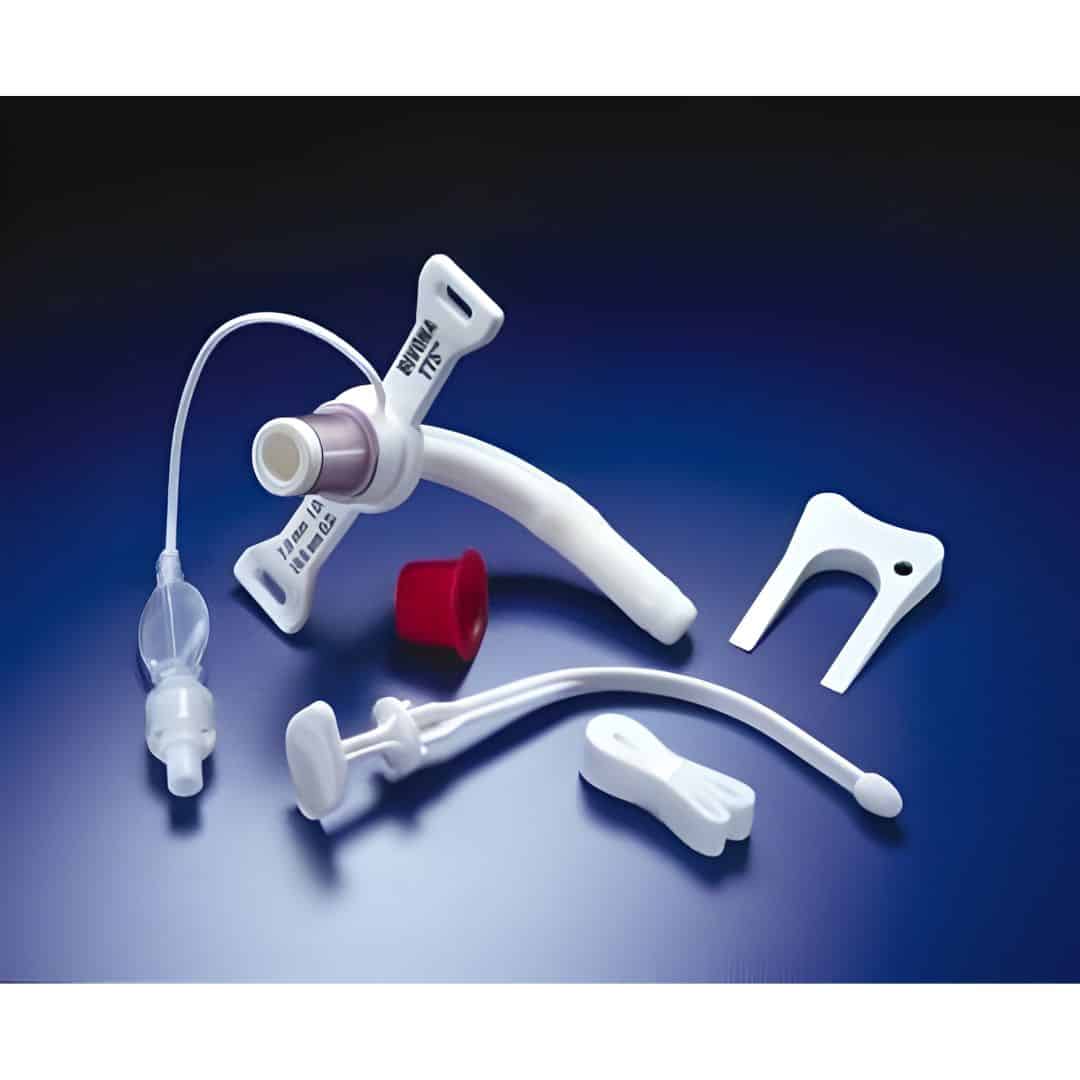 Bivona Mid-Range Aire-Cuf Disposable Cuffed Tracheostomy Tube IC Size 7.0 & 8.0 Adult - Image 2