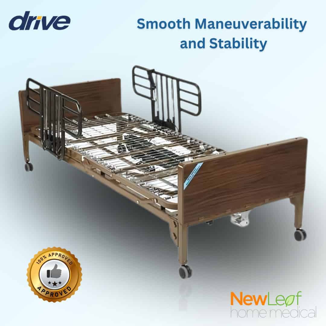 Delta Ultra Light 1000 Low Full Electric Hospital Bed, 36"W x 80"L - Image 2