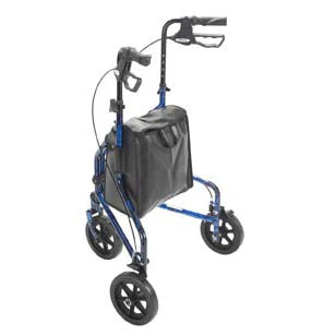Drive 3-Wheel Walker Rollator w/ Basket, Tray & Pouch - User Height 5'2" to 6'0" - Image 3