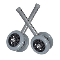 Drive 5" Bariatric Walker Wheels with Two Sets of Rear Glides - Image 3