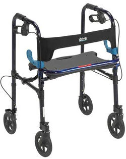 Drive Clever-Lite Walker Rollator with Seat & Loop Locks - User Height 5'3" to 6'2" - Image 5