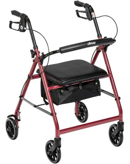 Drive Lightweight Walker Rollator - User Height 5'2" to 6'0" - Image 2