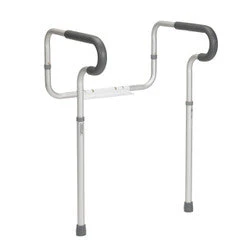 Drive Medical Adjustable Toilet Safety Frame with Padded Armrests - Image 4
