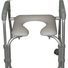 Drive Medical Aluminum Shower Chair and Commode with Casters - Image 2