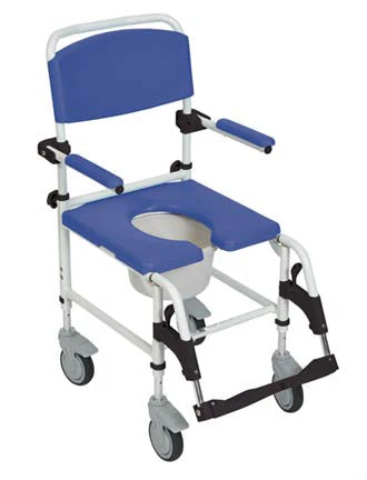 Drive Medical Aluminum Shower Commode Transport Chair - Image 2