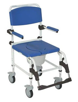 Drive Medical Aluminum Shower Commode Transport Chair - Image 3
