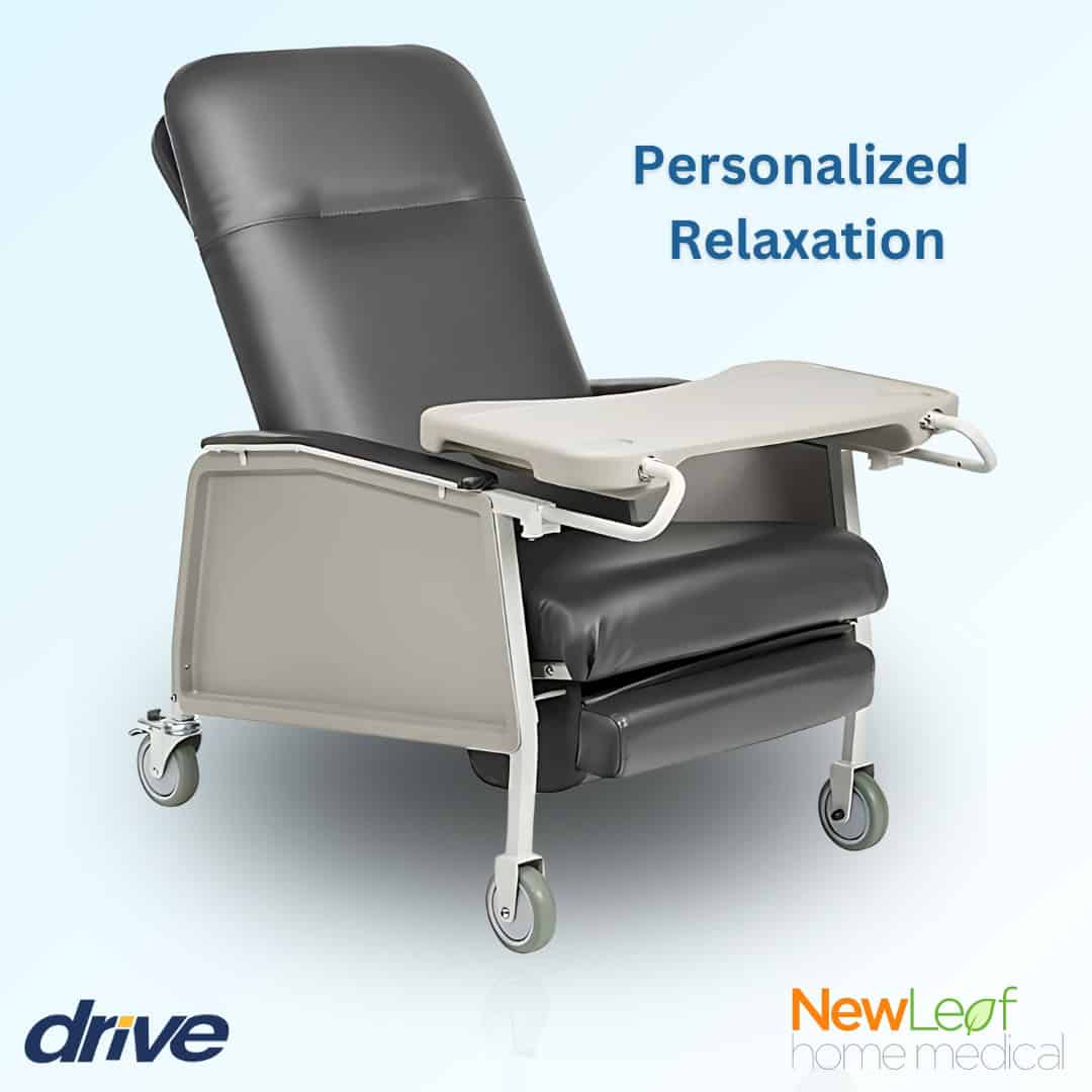 Drive Medical Extra-Wide Bariatric 3-Position Recliner - 500 lbs Capacity - Image 3