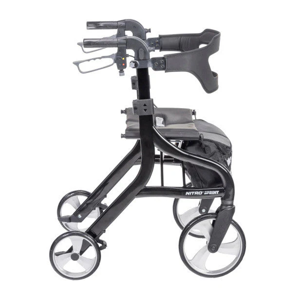 Drive Medical Nitro Sprint Rollator - User Height 4'9" to 6'2" - Image 2