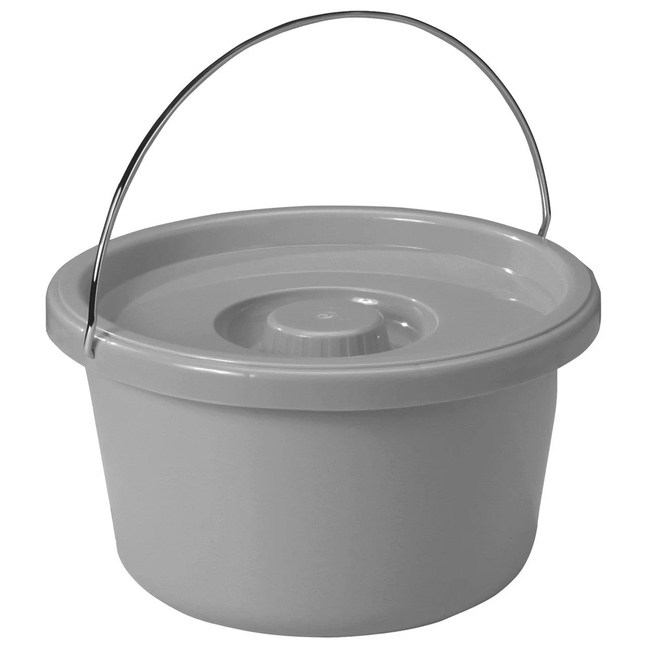 Drive Medical Steel Drop Arm Bedside Commode with Padded Arms - Image 2