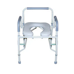 Drive Medical Steel Drop Arm Bedside Commode with Padded Seat & Arms - Image 5