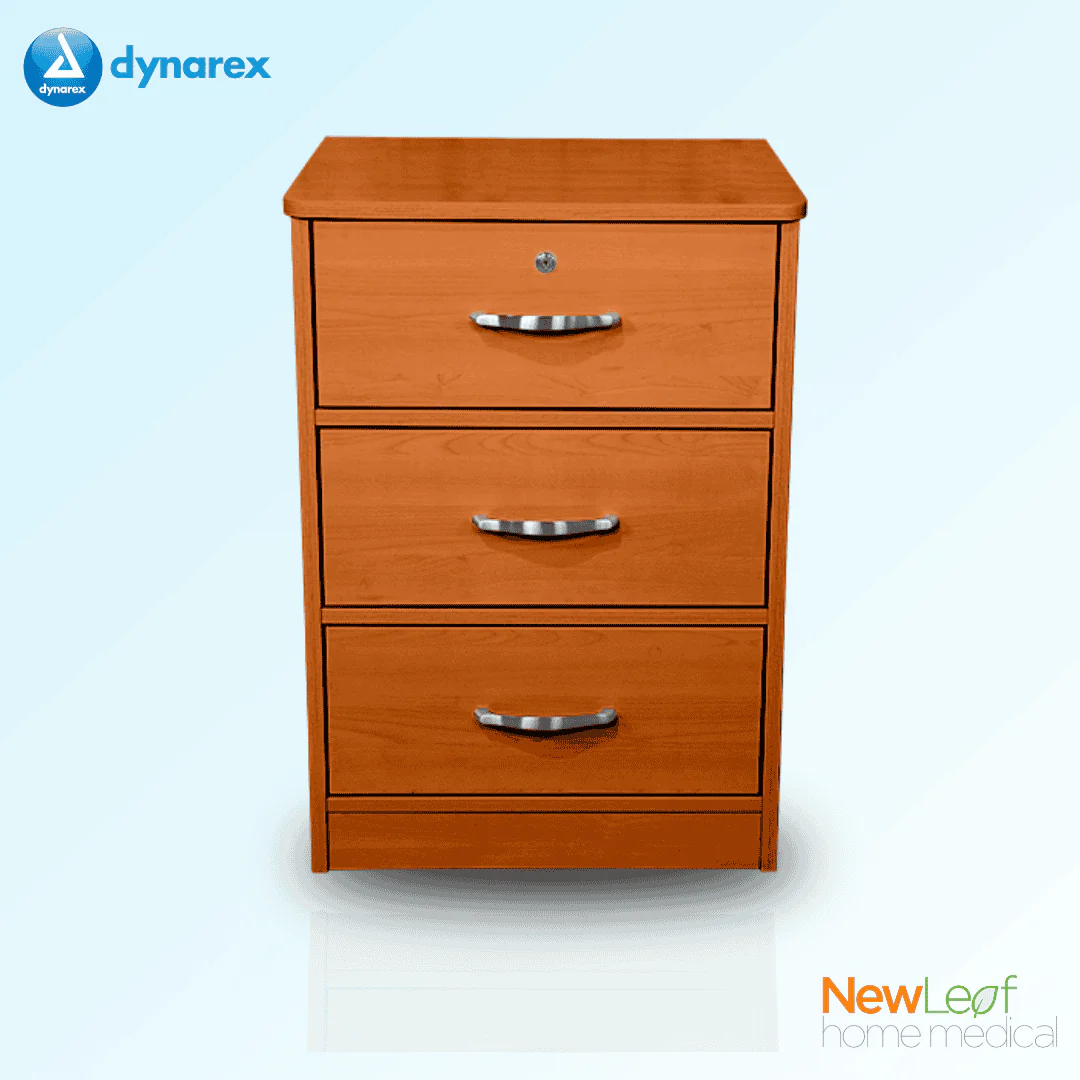 Dynarex Three Drawer Nightstand - Set of 2 - Image 3