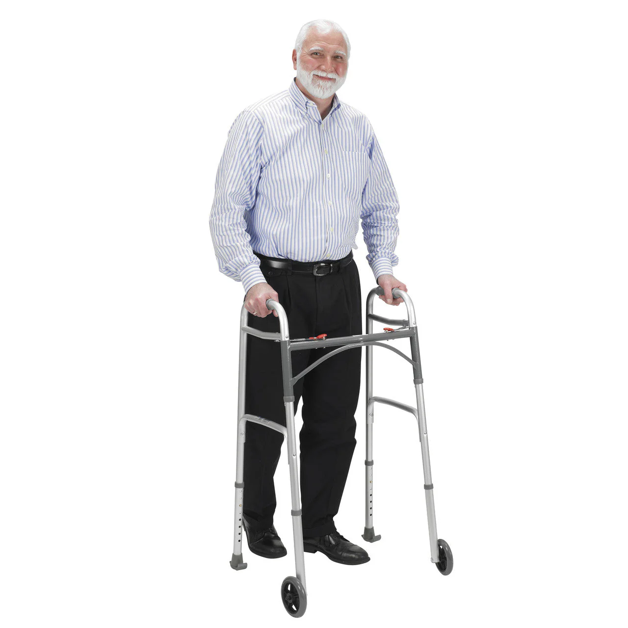 Glide Ski for 1 1/8" Tube Walkers, Gray (1 Pair) - Image 2