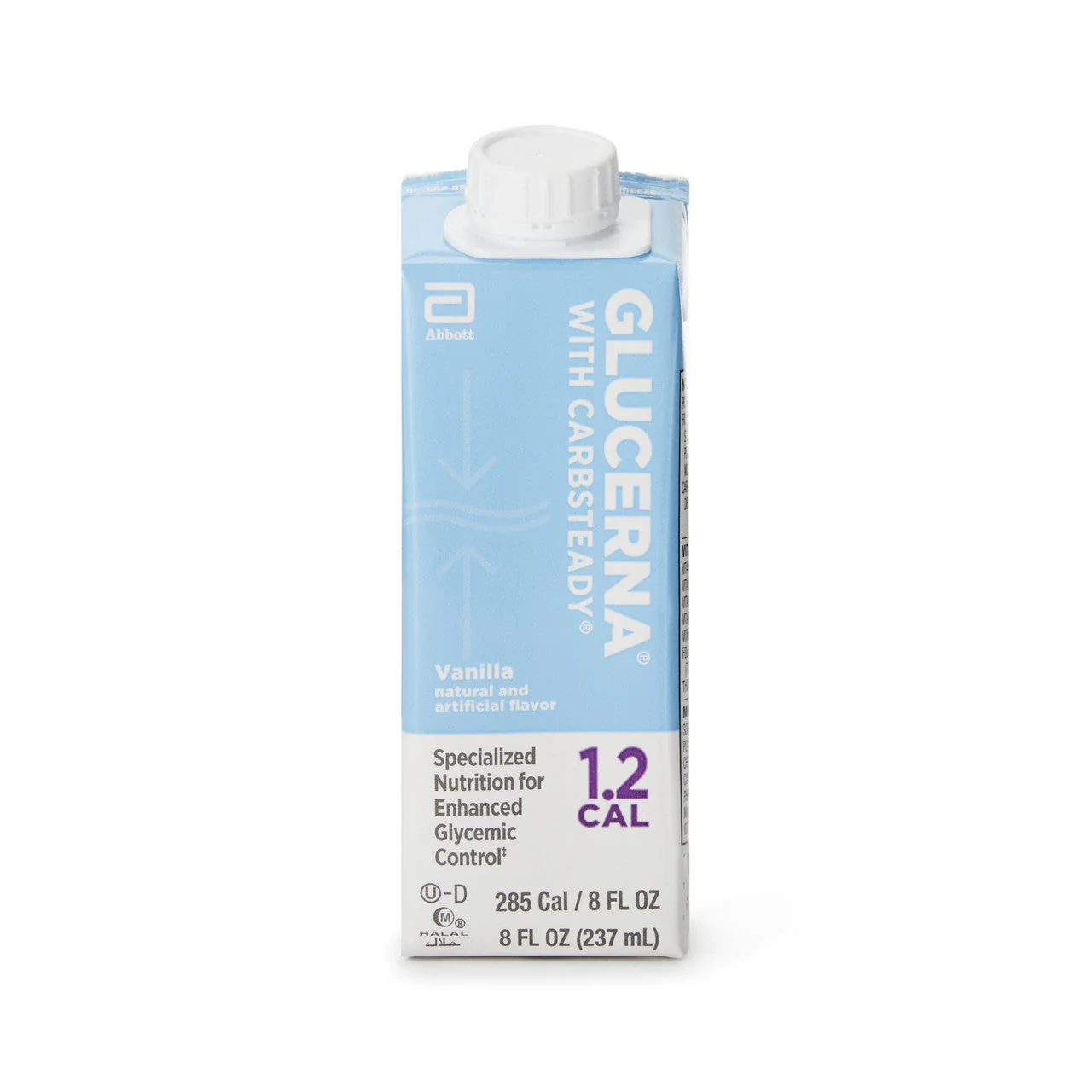 Glucerna 1.2 Cal Supplemental Tube Feeding Formula, Vanilla Flavor 8 oz. Carton (Case of 24)