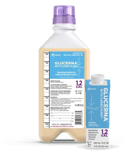 Glucerna 1.2 Cal Supplemental Tube Feeding Formula, Vanilla Flavor 8 oz. Carton (Case of 24) - Image 2