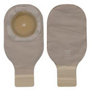 Hollister Premier Extended Wear One-Piece 12" Drainable Pouch with Lock 'n Roll Closure, Cut-to-Fit - Flat
