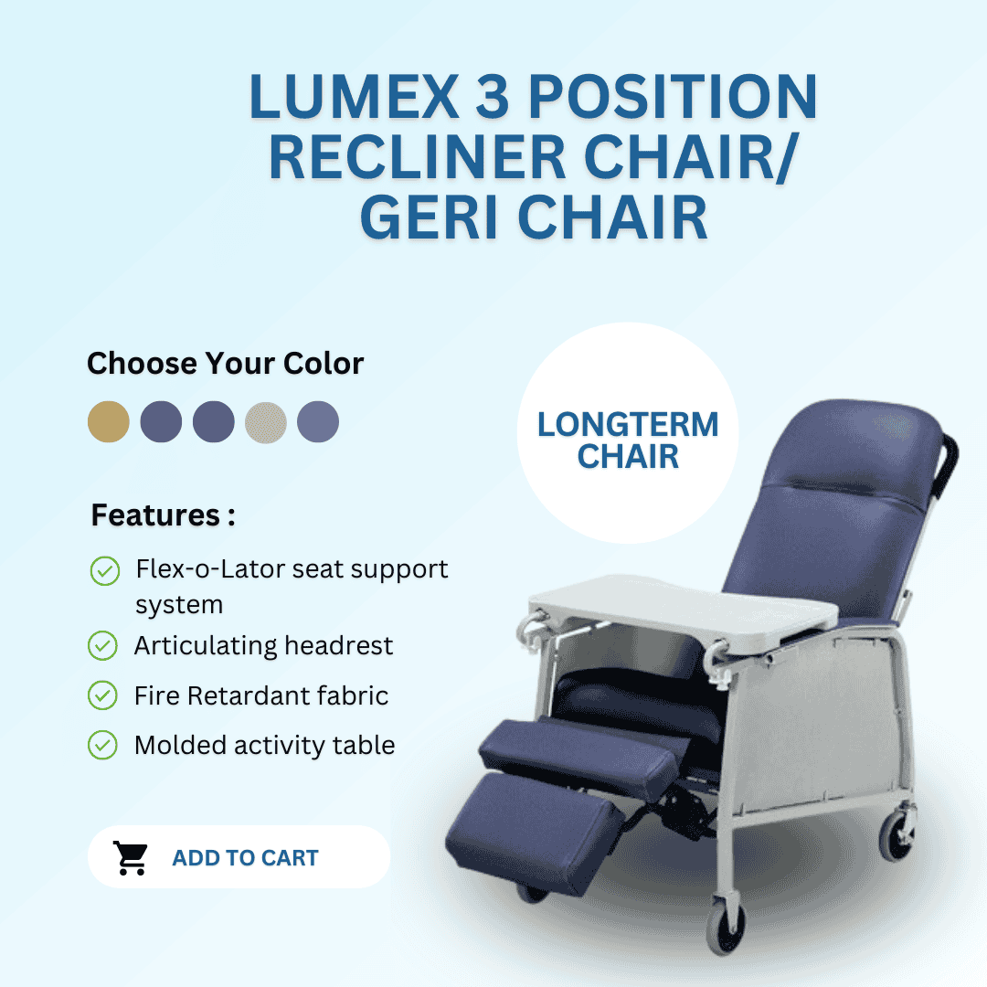 Lumex 3 Position Recliner / Geri Chair - Image 5