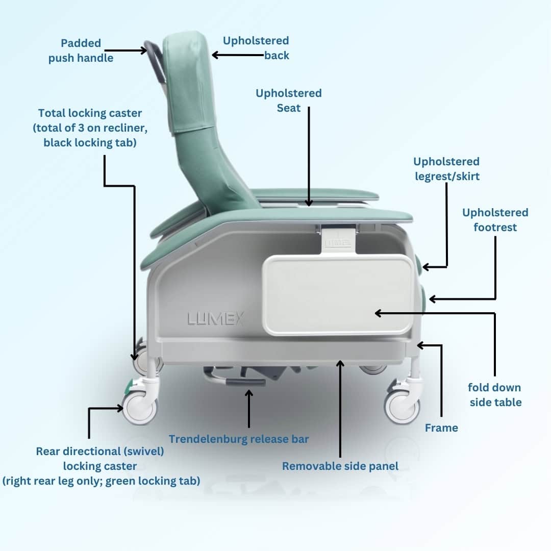Lumex Deluxe Clinical Care Recliner - Image 5