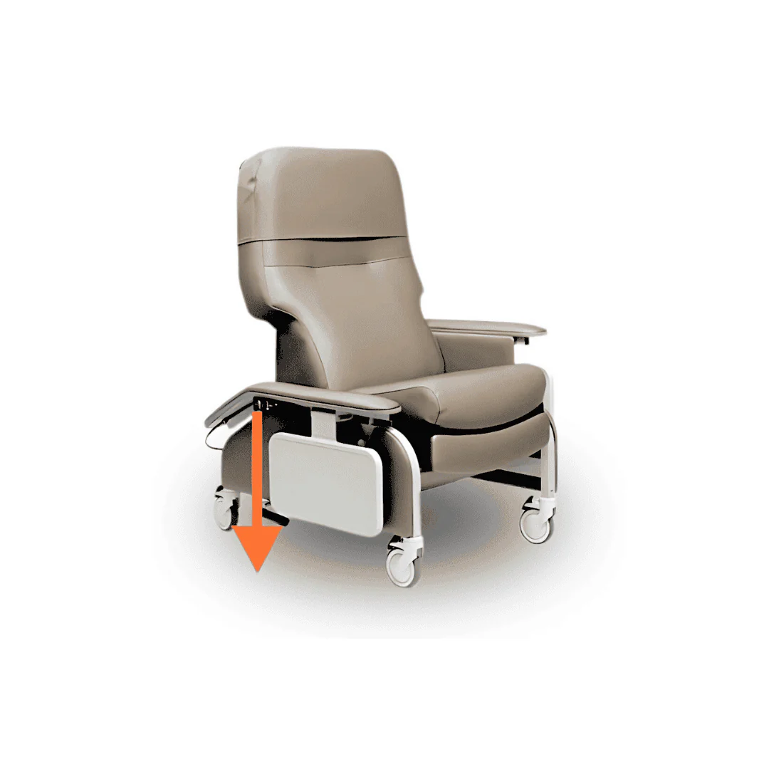 Lumex Deluxe Clinical Recliner with Drop Arms - Image 12