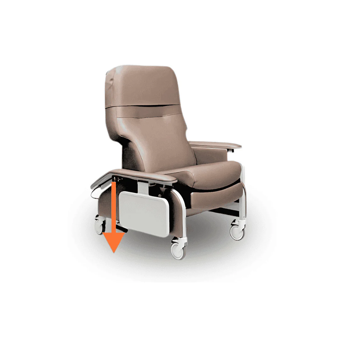 Lumex Deluxe Clinical Recliner with Drop Arms - Image 13