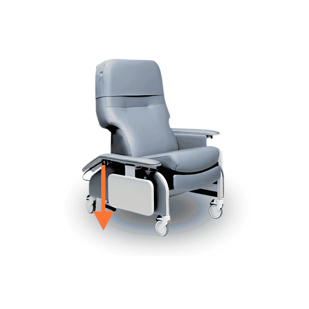Lumex Deluxe Clinical Recliner with Drop Arms - Image 19