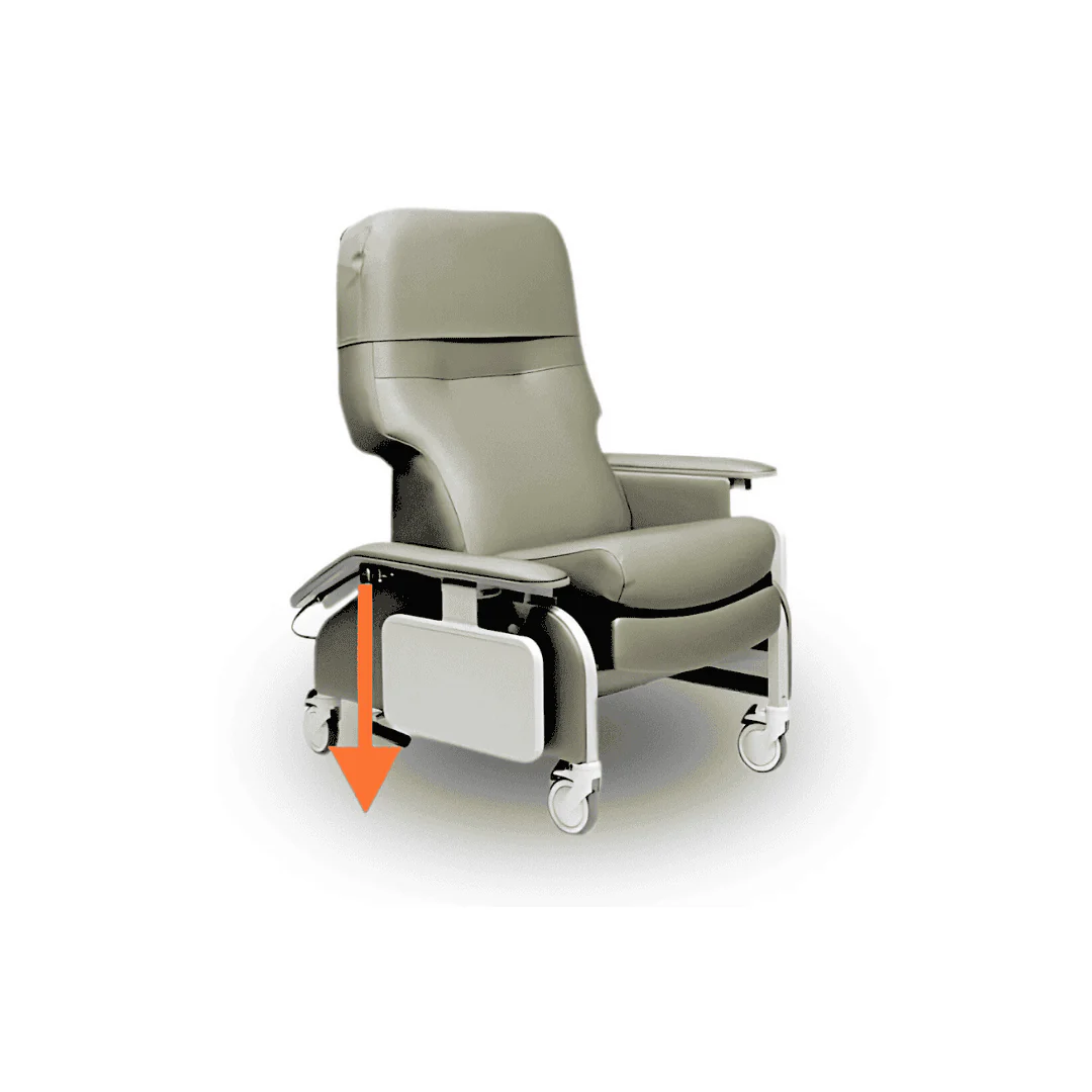 Lumex Deluxe Clinical Recliner with Drop Arms - Image 20
