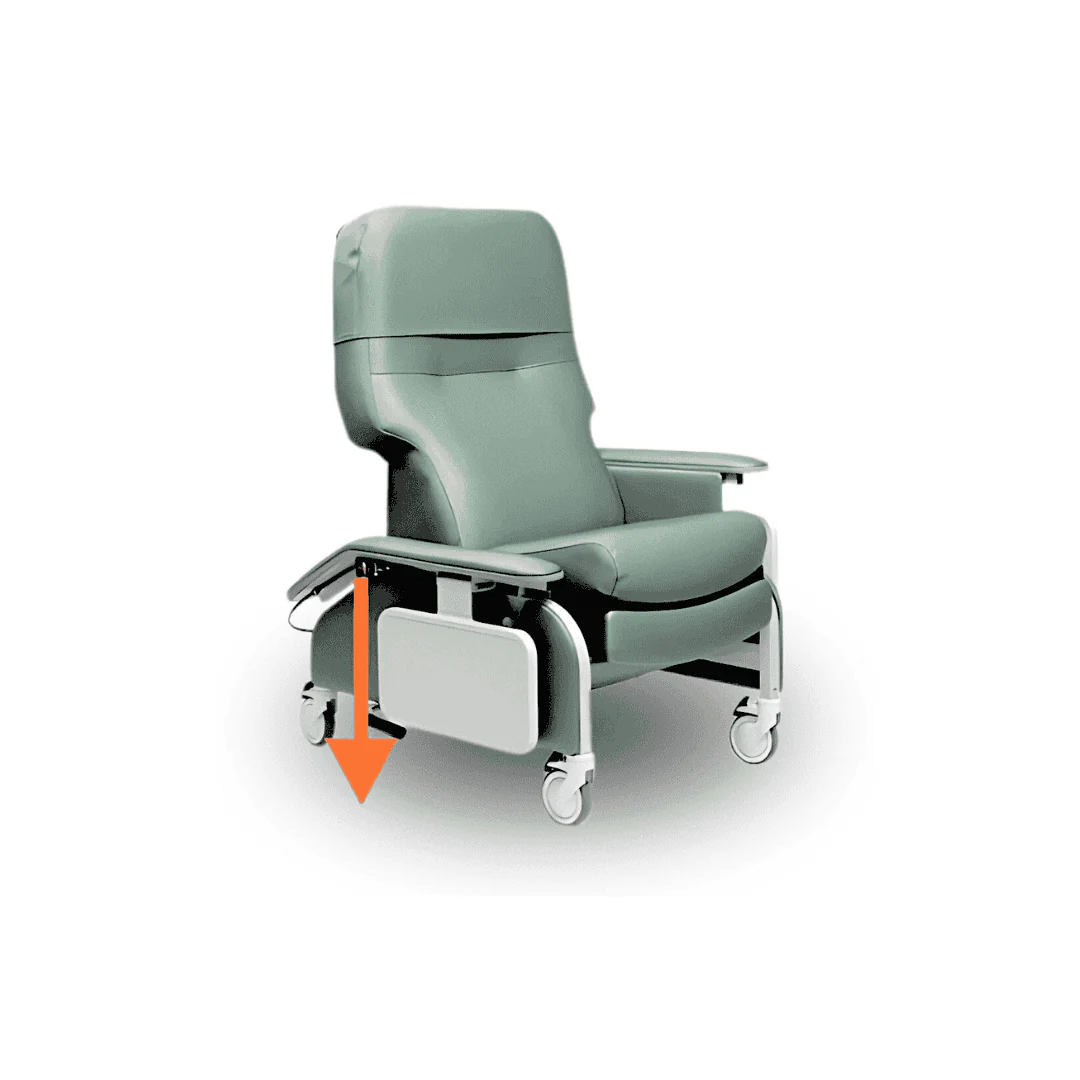Lumex Deluxe Clinical Recliner with Drop Arms - Image 21