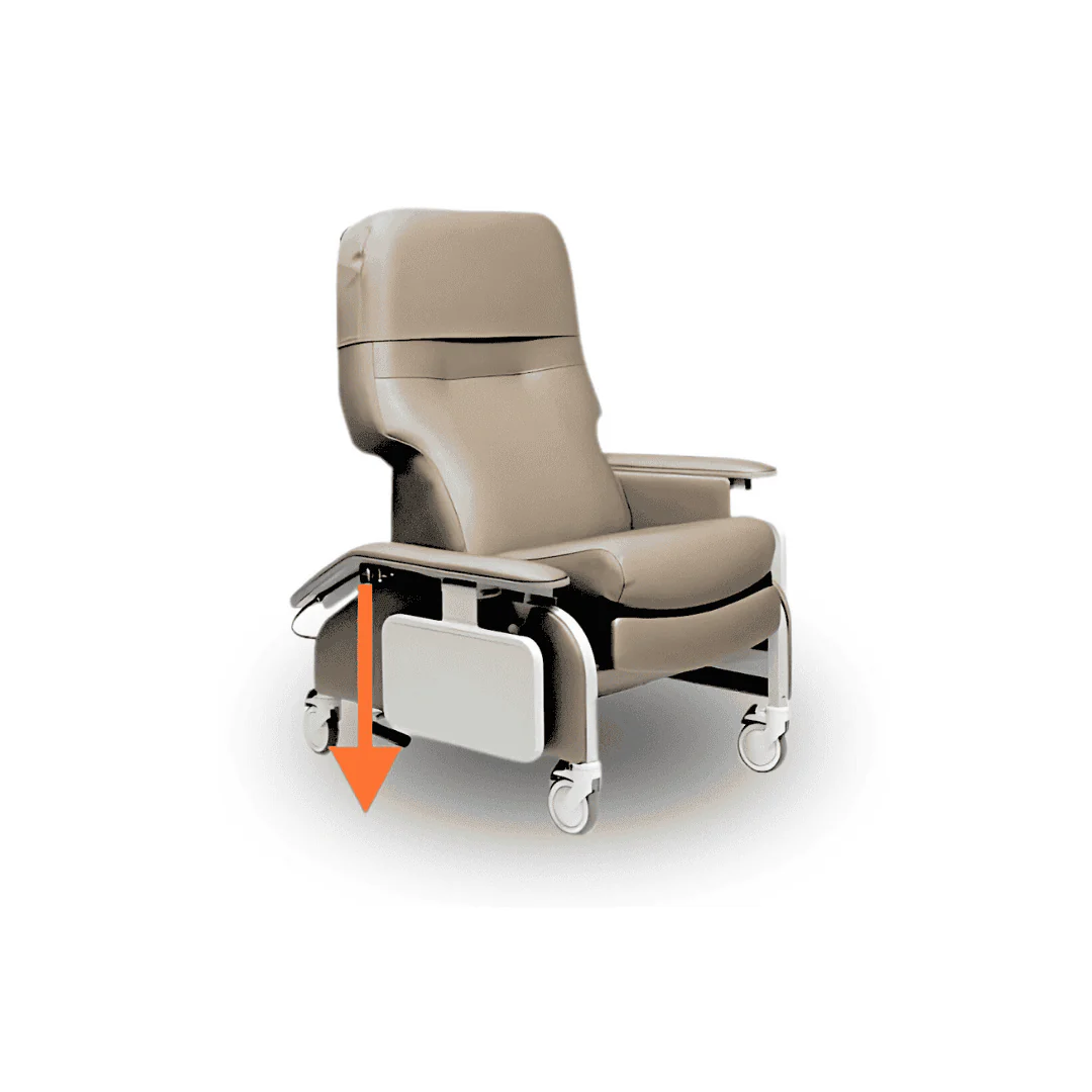 Lumex Deluxe Clinical Recliner with Drop Arms - Image 22