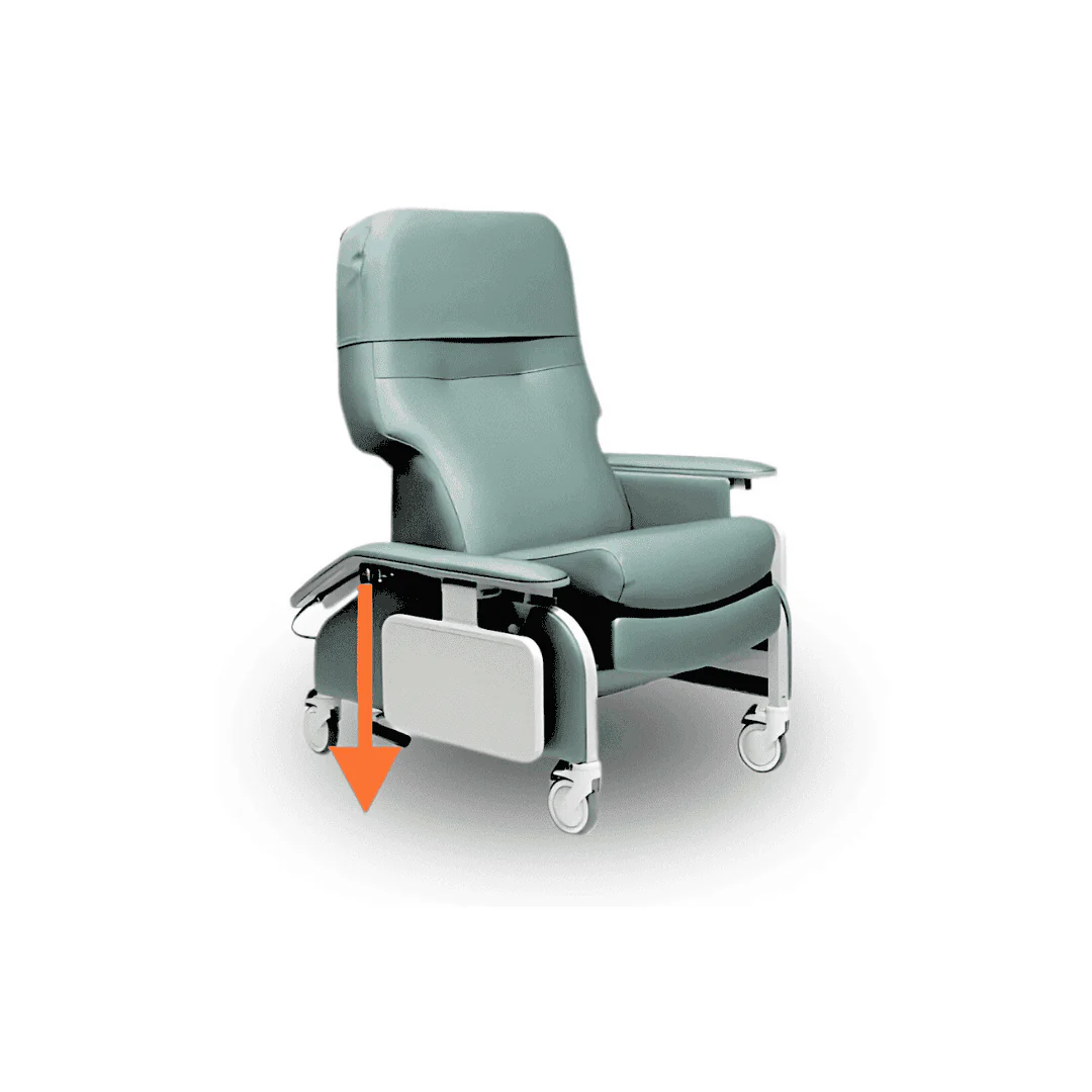 Lumex Deluxe Clinical Recliner with Drop Arms - Image 23