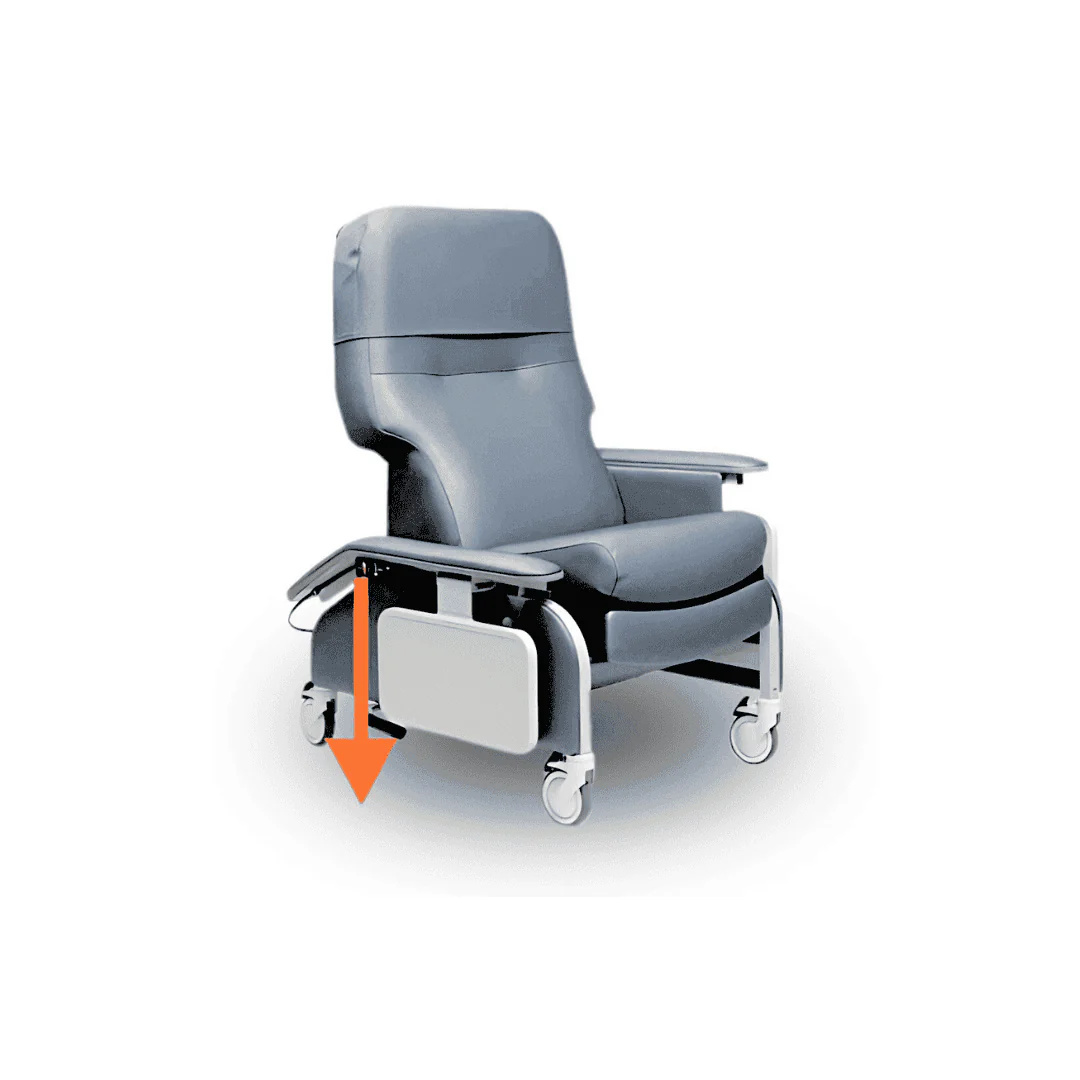 Lumex Deluxe Clinical Recliner with Drop Arms - Image 25