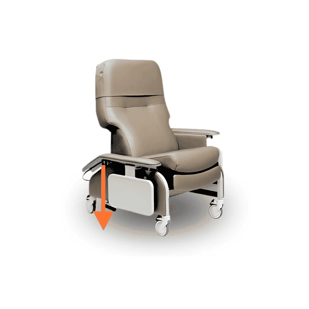 Lumex Deluxe Clinical Recliner with Drop Arms - Image 26