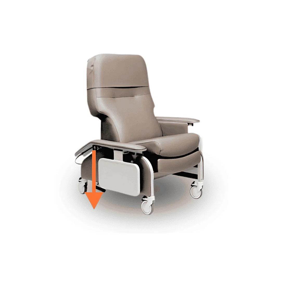 Lumex Deluxe Clinical Recliner with Drop Arms - Image 27
