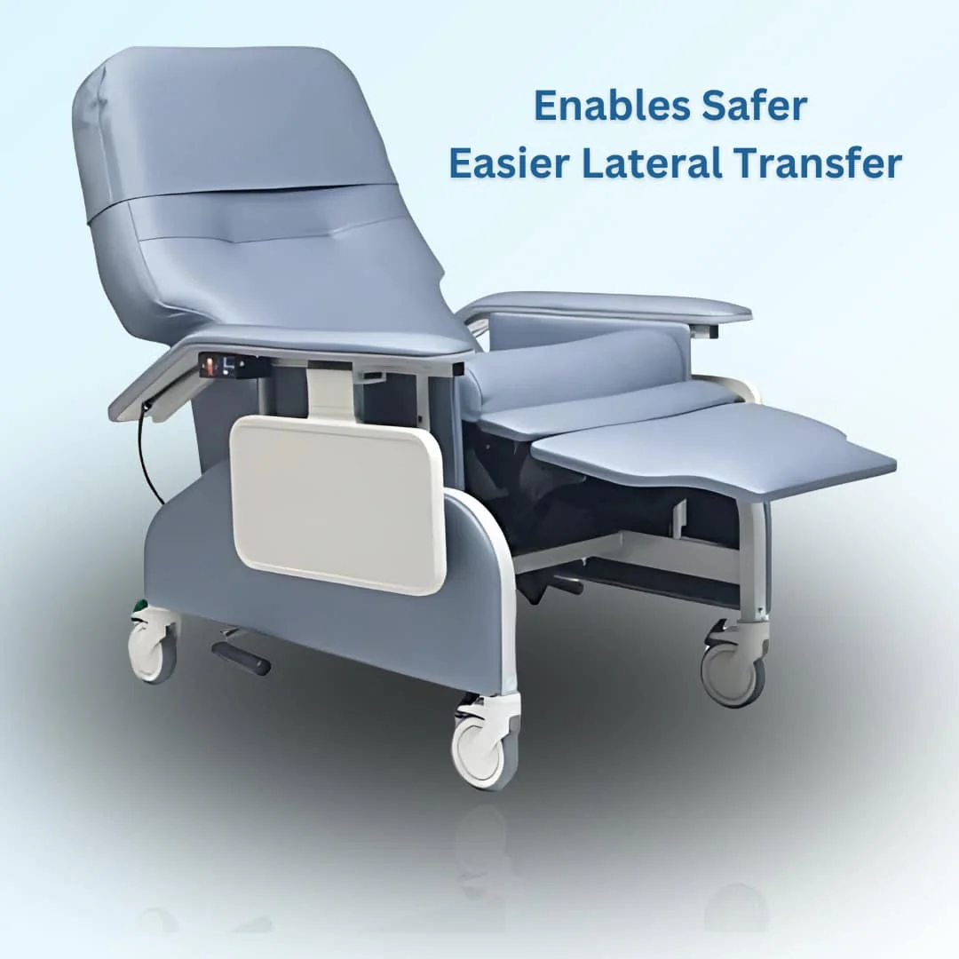 Lumex Deluxe Clinical Recliner with Drop Arms - Image 3