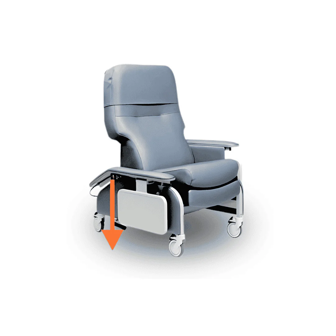 Lumex Deluxe Clinical Recliner with Drop Arms - Image 30