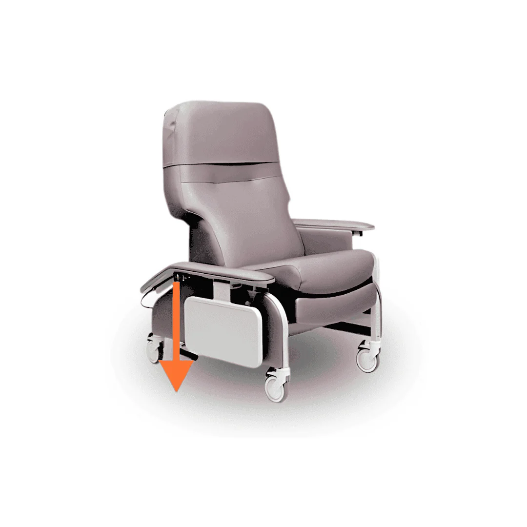 Lumex Deluxe Clinical Recliner with Drop Arms - Image 33