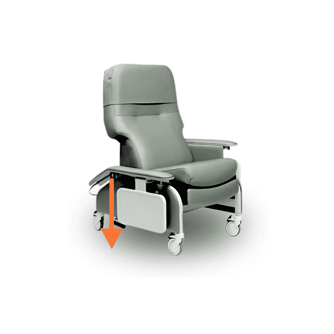 Lumex Deluxe Clinical Recliner with Drop Arms - Image 34