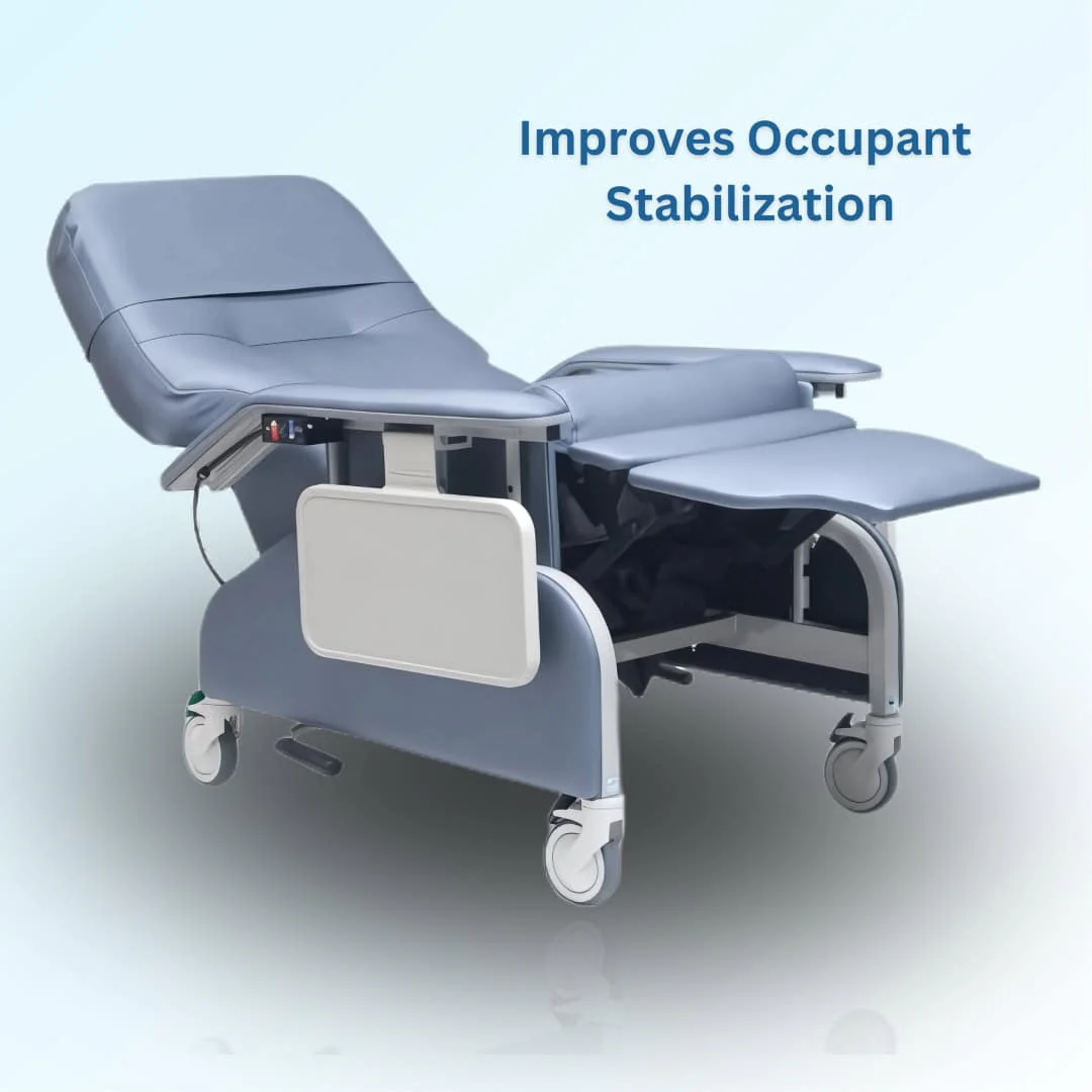 Lumex Deluxe Clinical Recliner with Drop Arms - Image 4