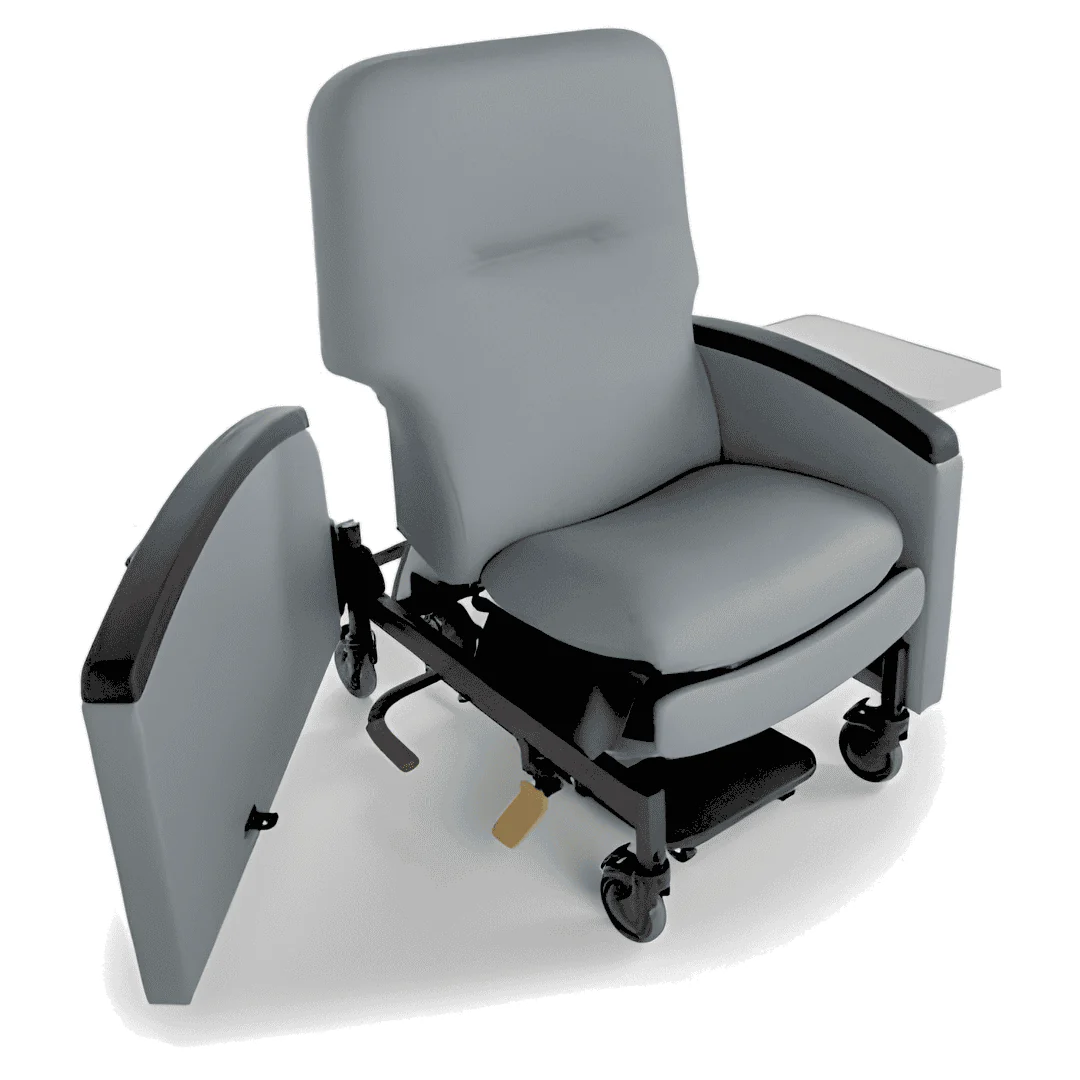 Lumex Pivot-Arm Clinical Care Recliner with Swing Away Arms - Image 25