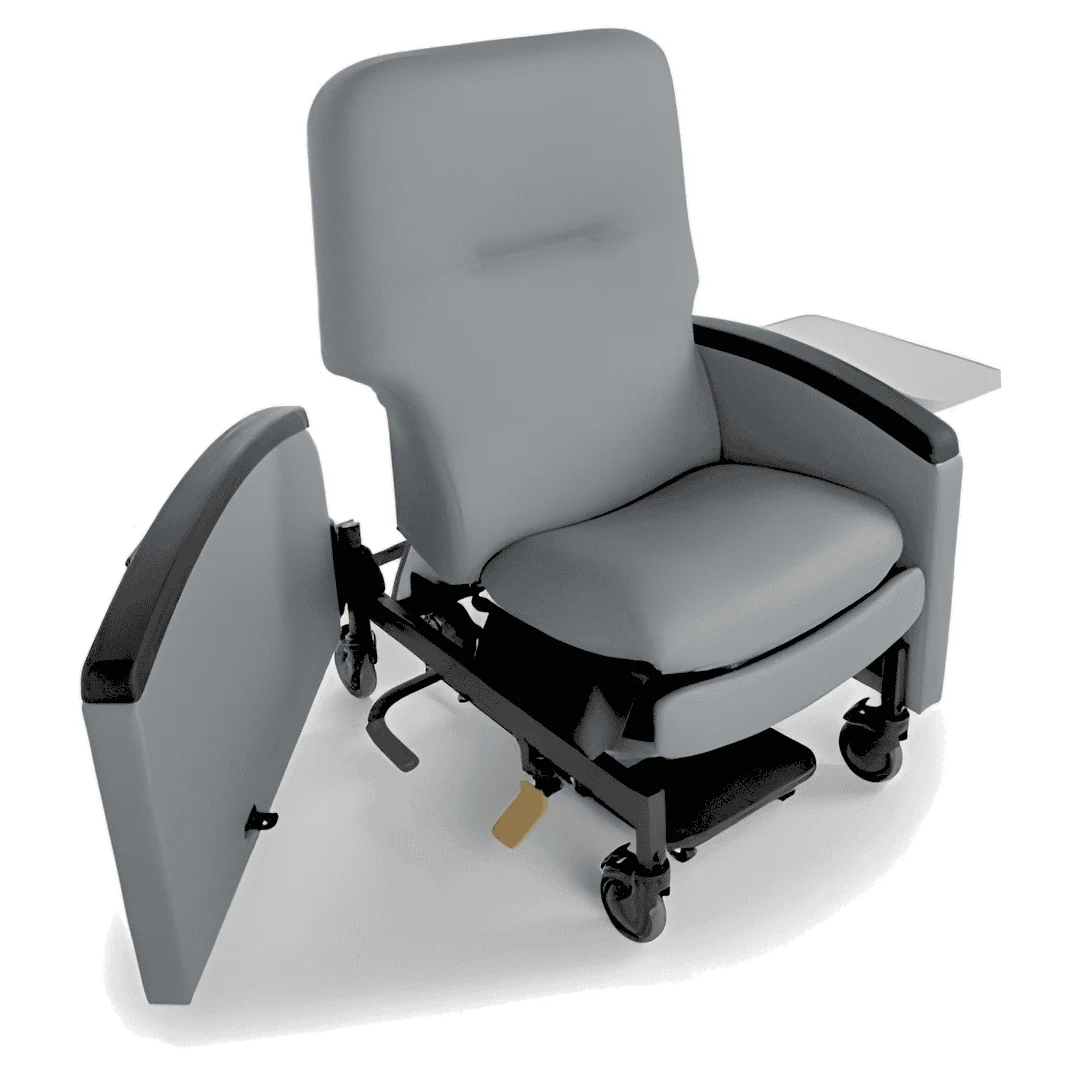 Lumex Pivot-Arm Clinical Care Recliner with Swing Away Arms - Image 26