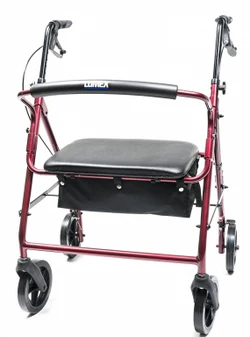 Lumex Walkabout Imperial Hemi Rollator - 450 lbs Capacity; 31" to 34.5" Handle Height - Image 3