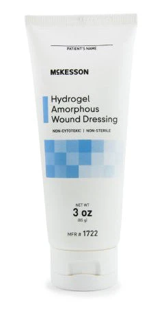 McKesson Hydrogel Amorphous Dressing, 3 oz, Non-Sterile (Case of 12)